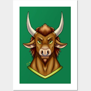 Minotaur Head Posters and Art